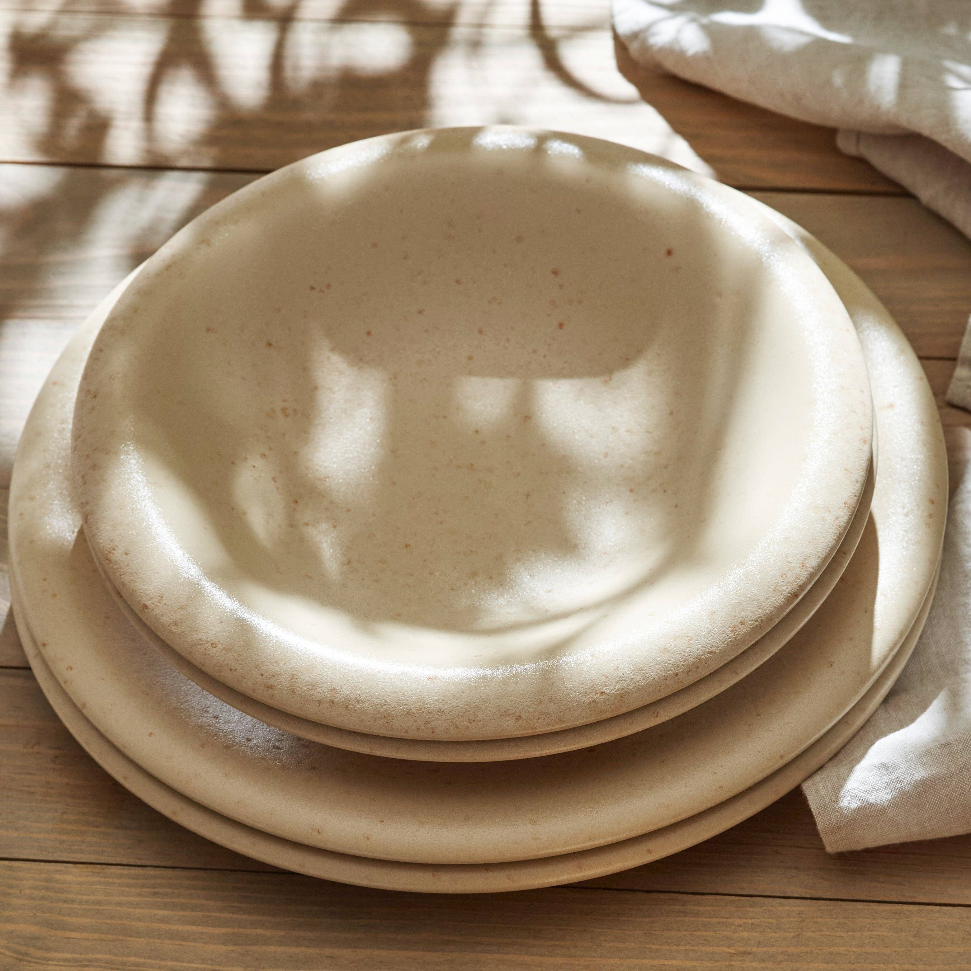 Stone  Lain - Wholesale Dinnerware Set - Aro Stoneware Dinnerware Set - Cream Matte - Crafted in Portugal - Scratch Resistant5