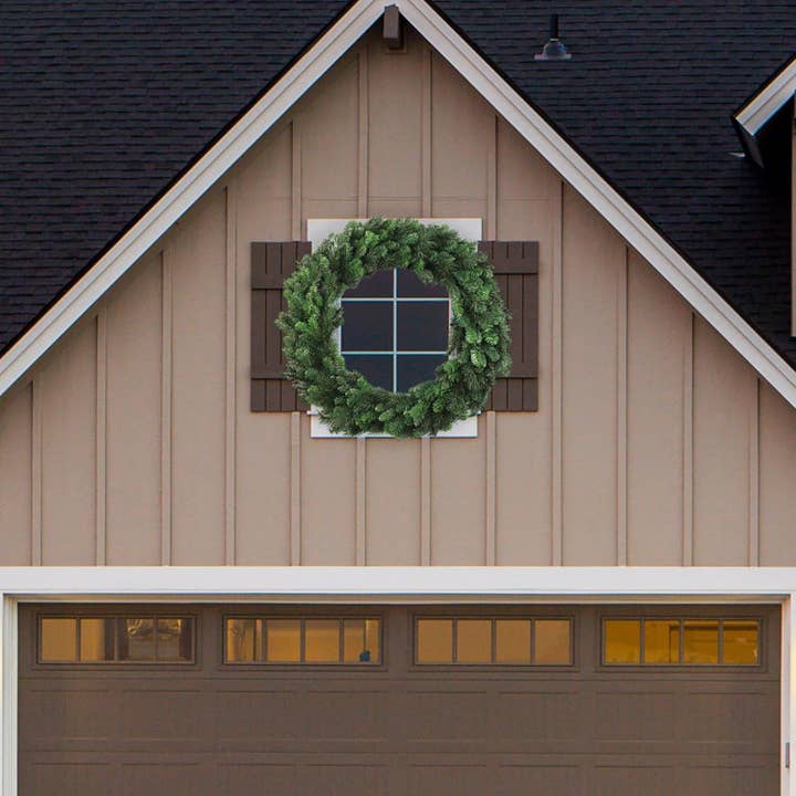 Larksilk - Wholesale Wreath - 48" Deluxe Evergreen Double Wreath Christmas Décor5