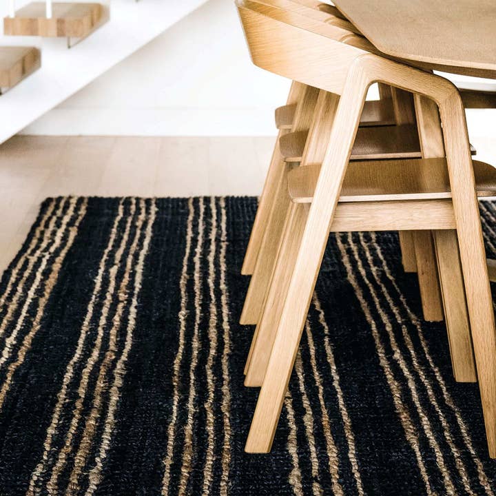 North Avalon - Wholesale Area Rug - Jones | Stripe Chunky Jute Bouclé Rug5