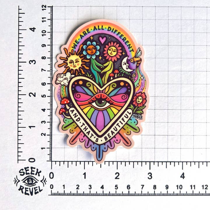 SeeknRevel - Wholesale Sticker - We are all Different - Sticker
