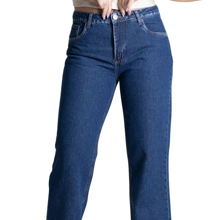 Sawary Women's High-Rise Straight Jeans - Denim Blue
for wholesale by Sawary Jeans