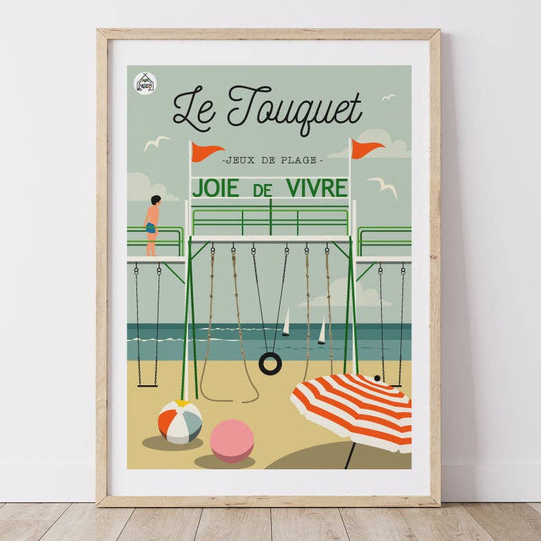 Les Petits Yéyés - Wholesale Poster - Display LE TOUQUET - Beach Games0