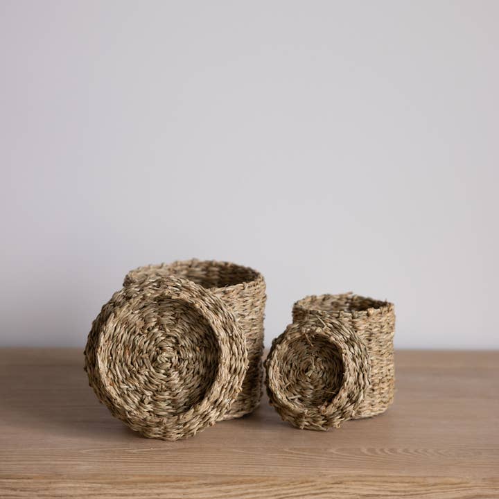 Luxe B Co - Wholesale Canister - Woven Seagrass Canister Set1