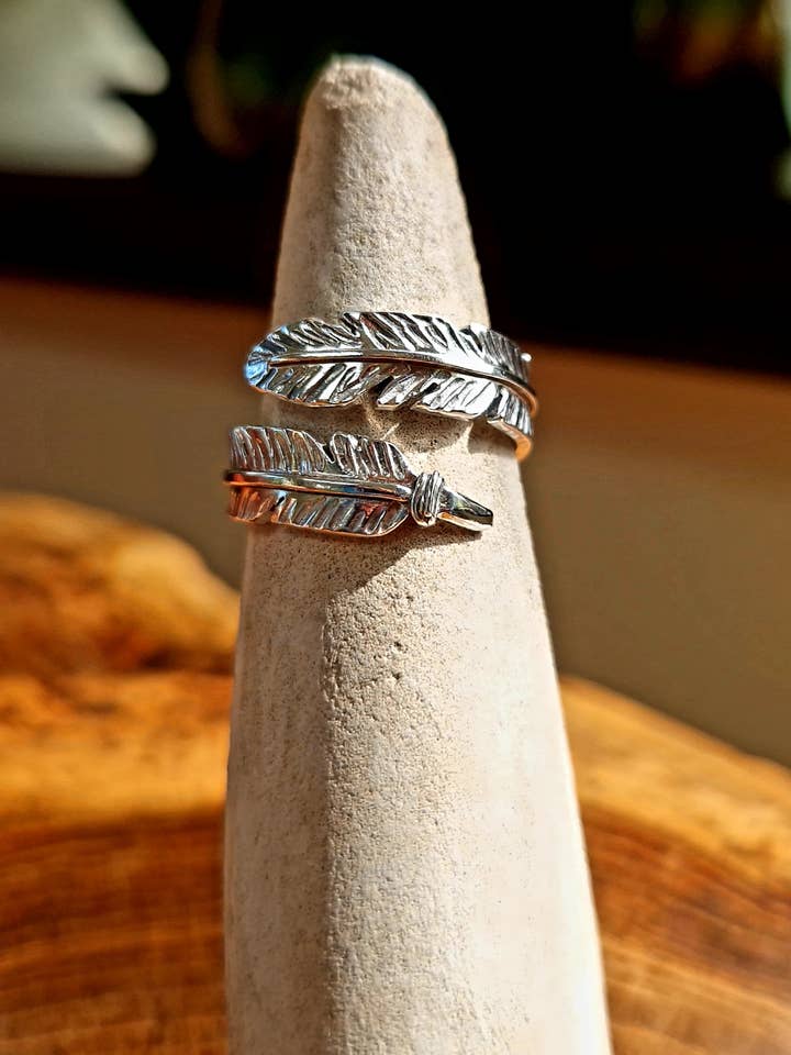Feather Ring for wholesale by Caerynys Shed Jewellery