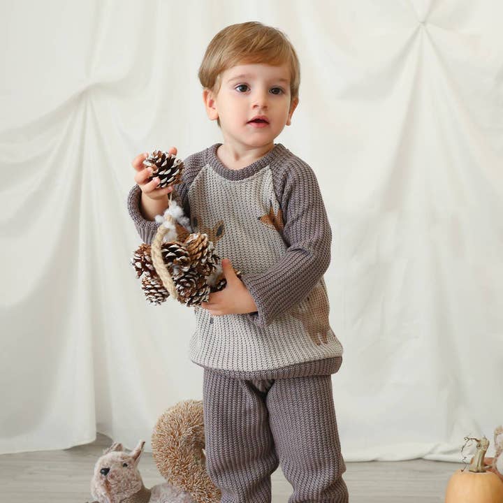 Conjunto de moletom FS Baby (blusa de manga longa + calça) - AW 24/25 por atacado de FS Baby