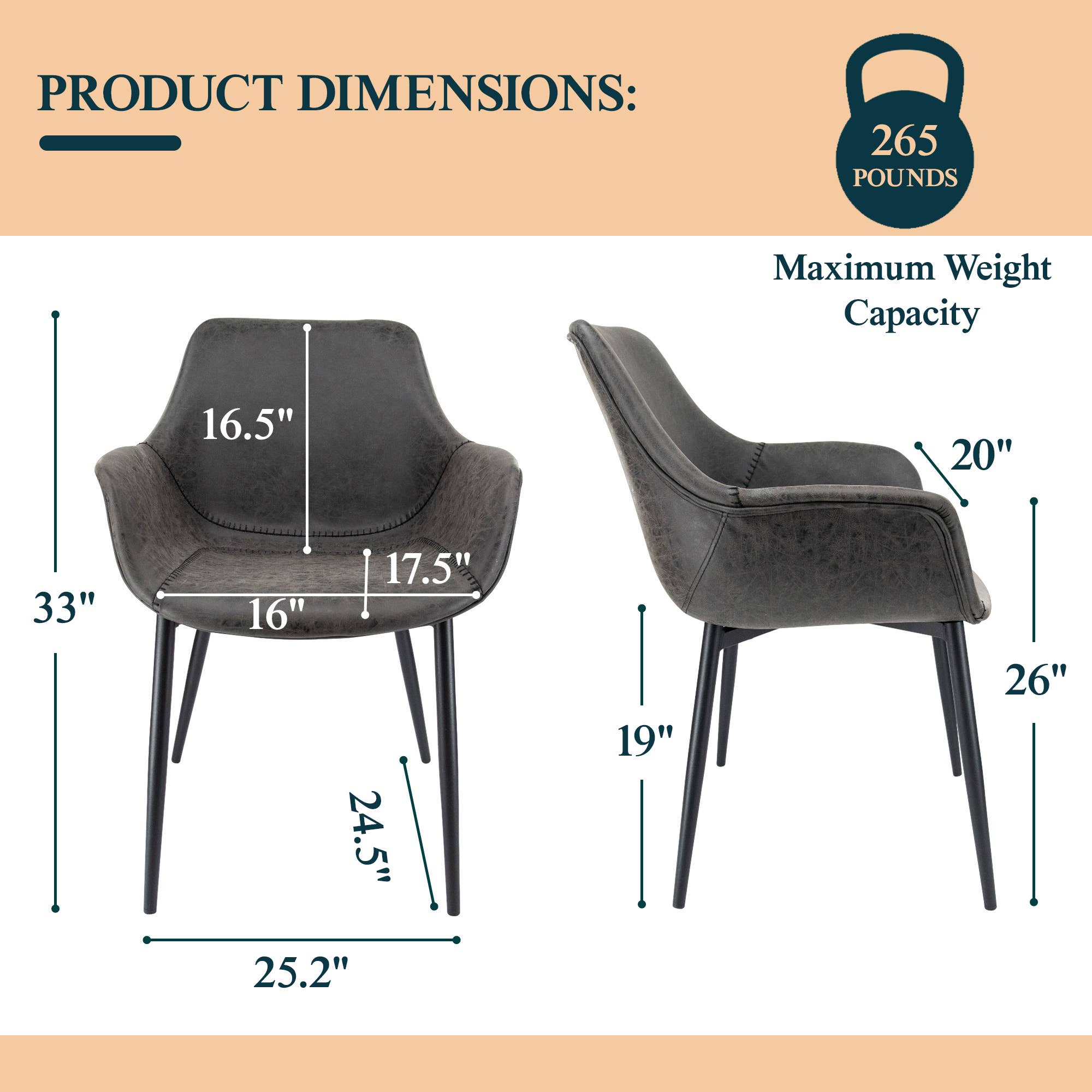 LeisureMod - Wholesale Chair - Markley Modern Ergonomic Leather Upholstered Dining Chair22
