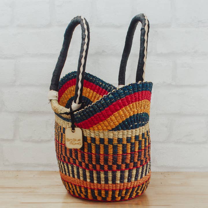 Big Blue Moma Baskets - Wholesale Beach Bag - U Shopper Small - Traditional Palette4