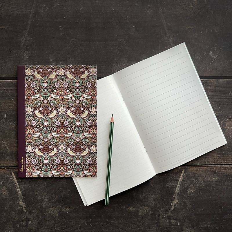 Koustrupco - Vendita all'ingrosso Quaderni - Taccuino con motivo Strawberry Thief WM - Prodotto in Danimarca2