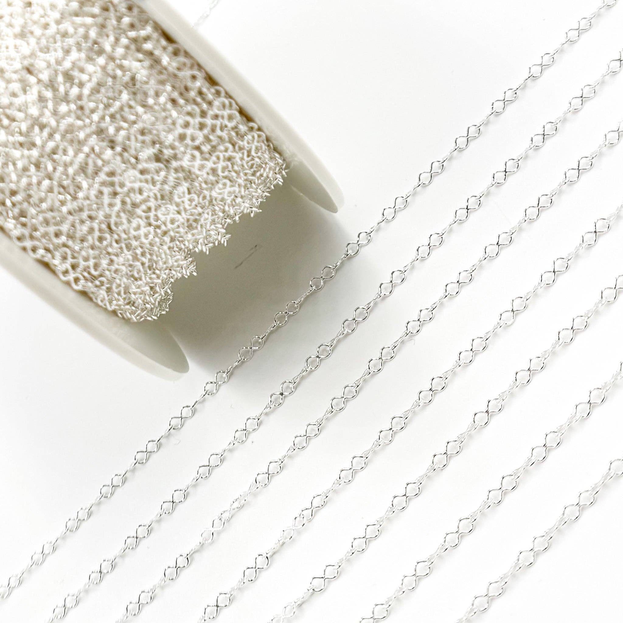 Tresor Jewelry Inc. – wholesale Link & chain necklace – V282SS. Sterling Silver Infinity Link Chain4