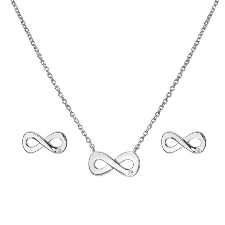 Amuletten Infinity Set voor wholesale door Hot Diamonds