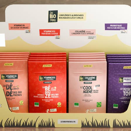 4X2 Låda Små Paket- B12; D3; Probiotika; Kollagen för wholesale av LES BIO FRÈRES