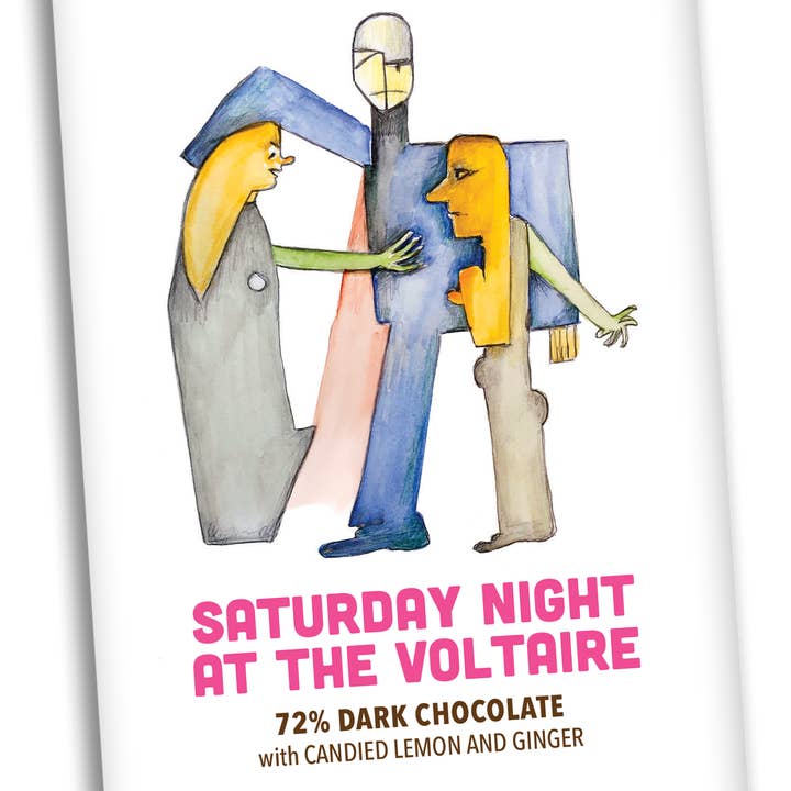 Beato Chocolates - Wholesale Chocolate bar - Saturday Night at the Voltaire Chocolate Bar (75g/2.64oz)3