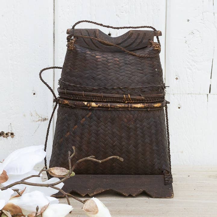 De-cor - Wholesale Basket - Mid 20th Century Thai Tribal Basket0