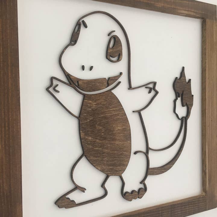Nail and Hook Laser Cut Home Decor - Wholesale Sign - Personalized Pokémon Wood Sign – Custom Bedroom Decor Featuring Pikachu & Friends2
