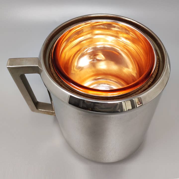 MadInteriorArt - Wholesale Ice Bucket - 1960s Stunning Ice Bucket by Aldo Tura for Macabo. Made in I5