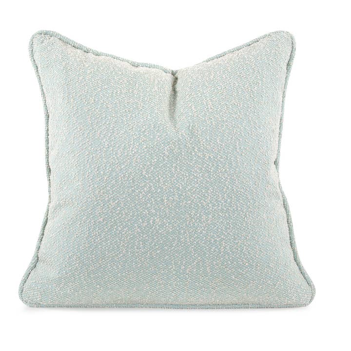Boucle Textured Outdoor Pillow 20 x 20 Alicante Breeze for wholesale by Howard Elliott on Faire