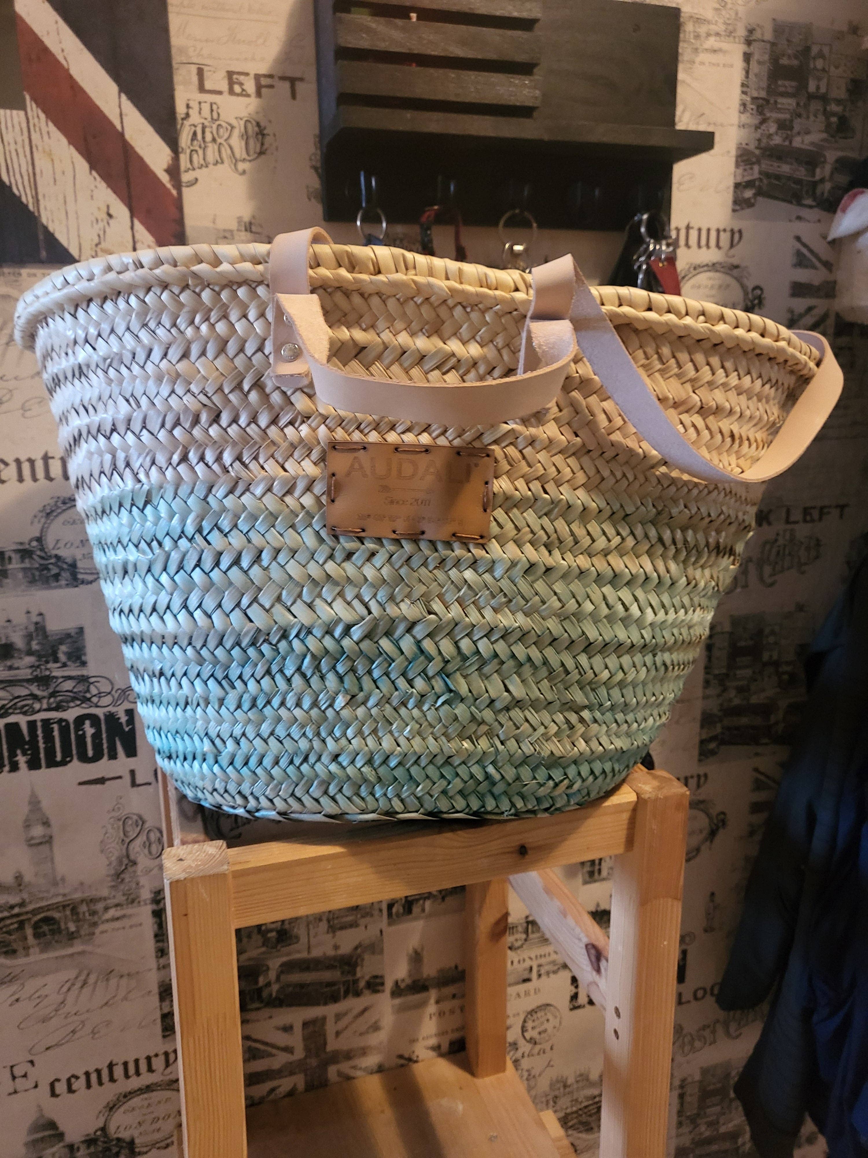 Audali – wholesale Beach bag – Medium open gradient basket1
