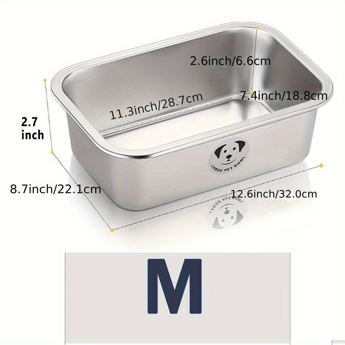 DIYSTORE – wholesale Pet bowl – Cat/dog – Stainless Steel Dog Bowls for Large Dogs, High Capacity Metal Dog Food Bowls, Ideal Food and Water Bowls for Large, X-Large, and Huge Dog0