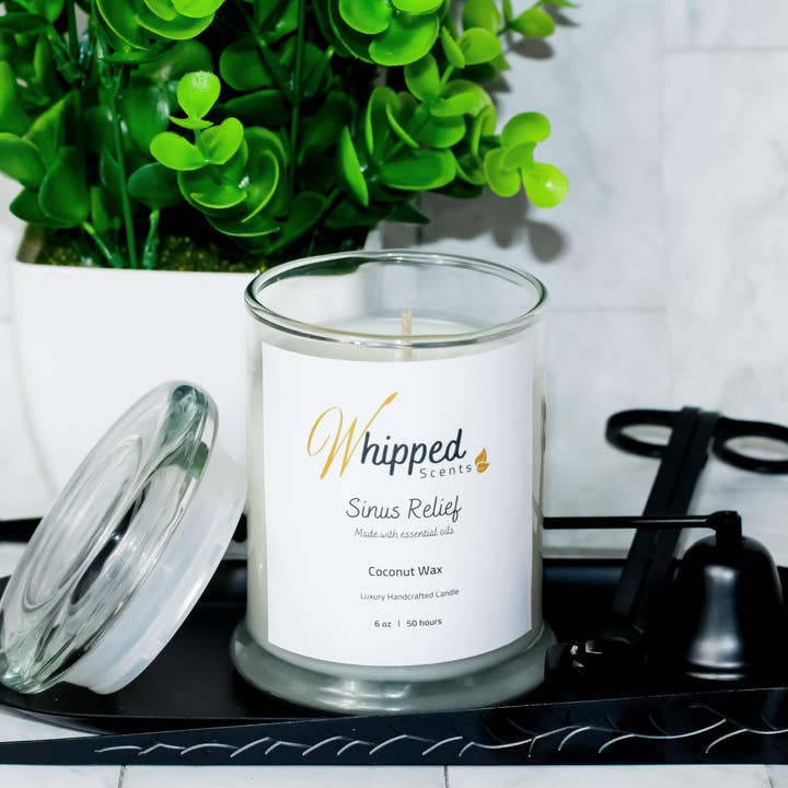 Candela profumata al cocco Sinus Relief per la vendita all'ingrosso da parte di Whipped Scents