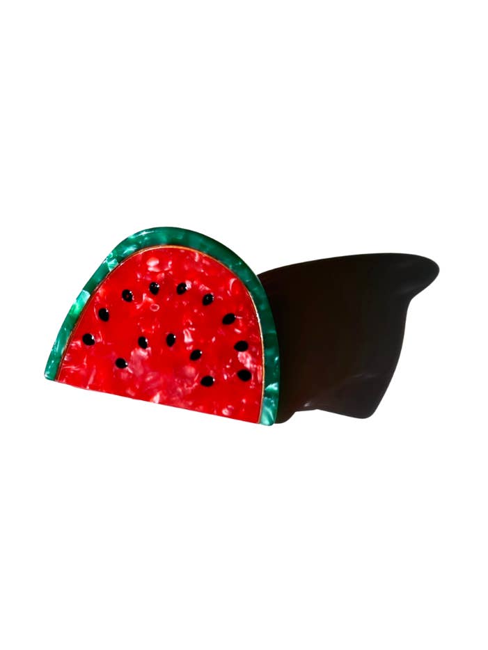 Fermaglio per capelli a forma di artiglio di anguria dipinto a mano | Ecologico per la vendita all'ingrosso da parte di Solar Eclipse