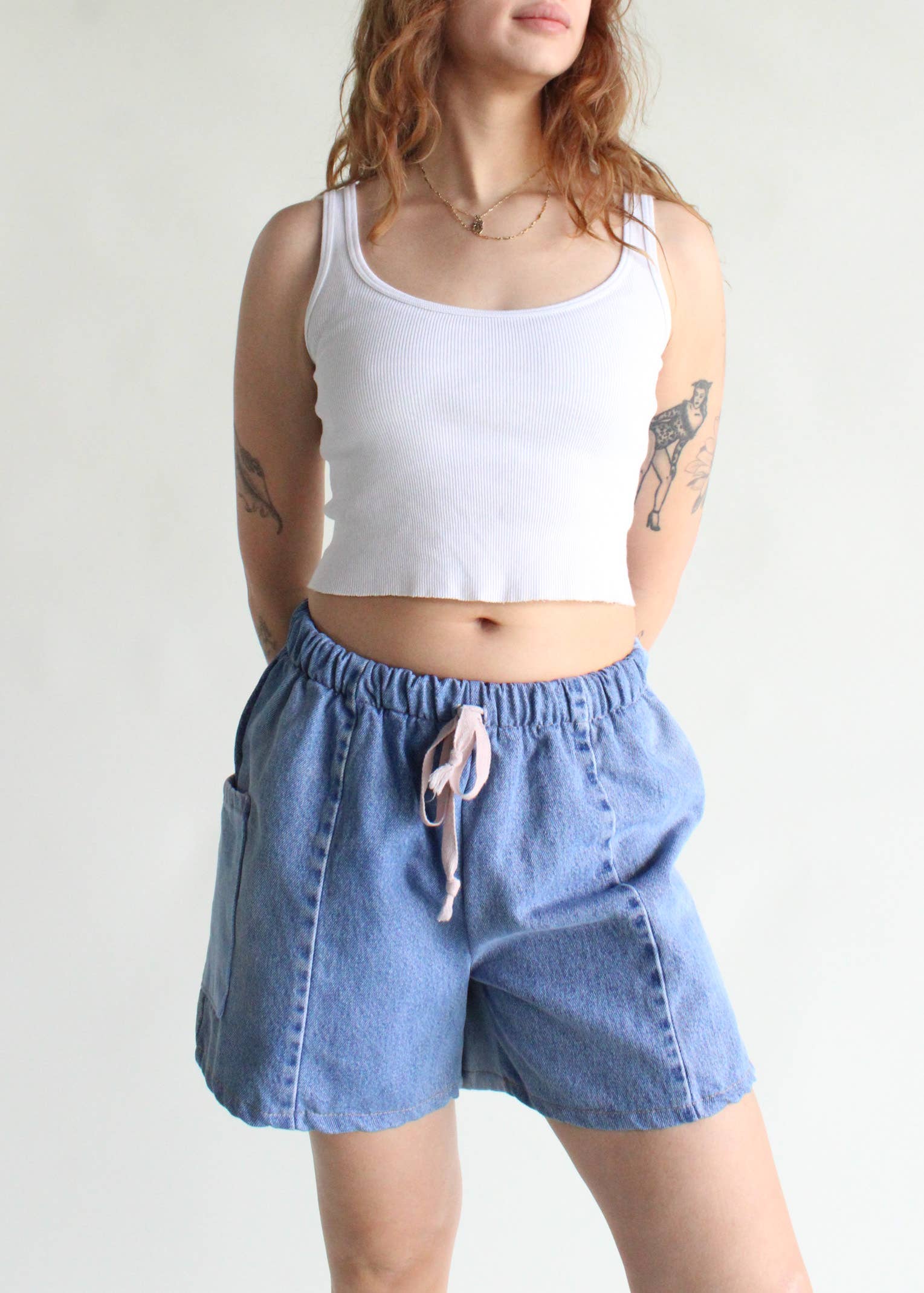 American Recycled Clothing - Wholesale Shorts - Women's - Denim Eco Short Bundle10