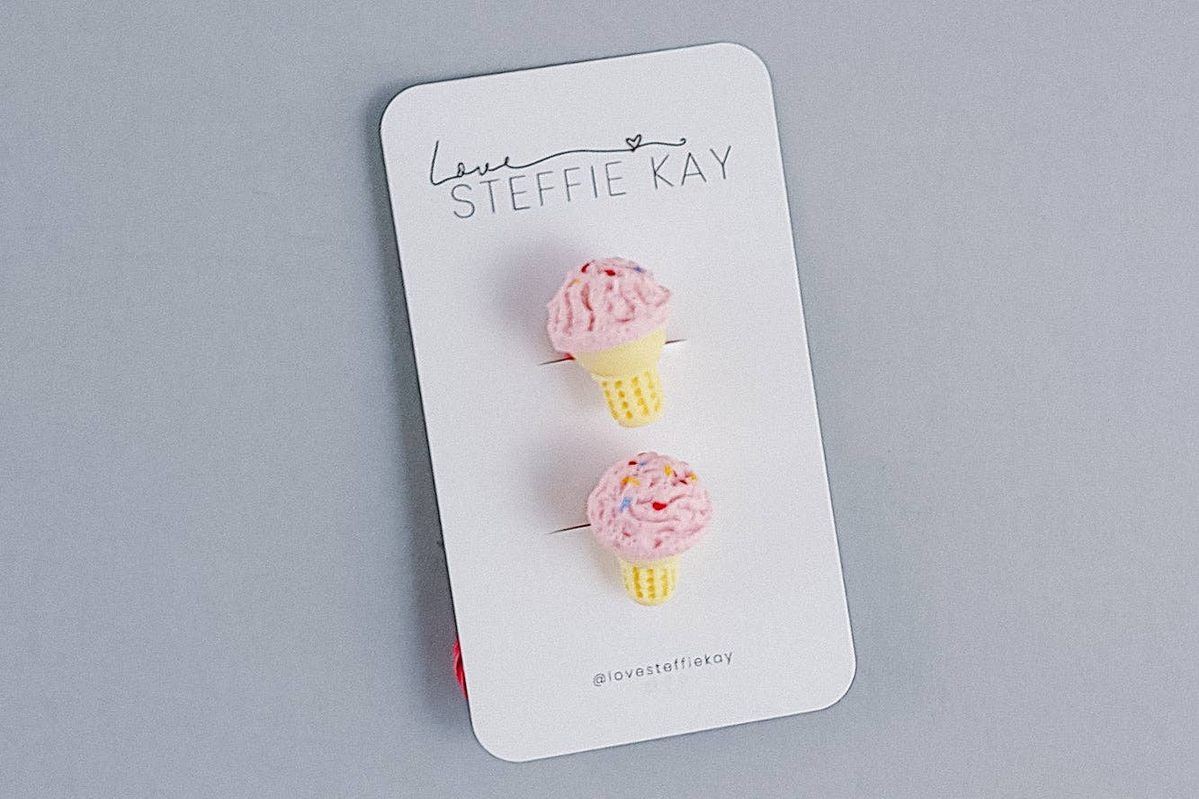 Love, Steffie Kay - Wholesale Hair Tie - 2 Pack Hair Ties | Ice Cream Cones2