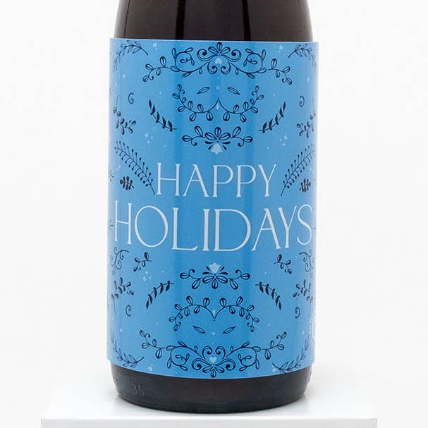 Menottes de célébration - Joyeuses Fêtes - Carte de vœux vin pour la vente par LOCK LACES