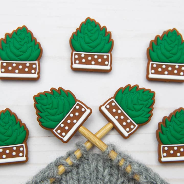 Fox & Pine Stitches – wholesale Material för stickning/virkning – Suckulent | Stygnproppar Punktskydd Garnstickning