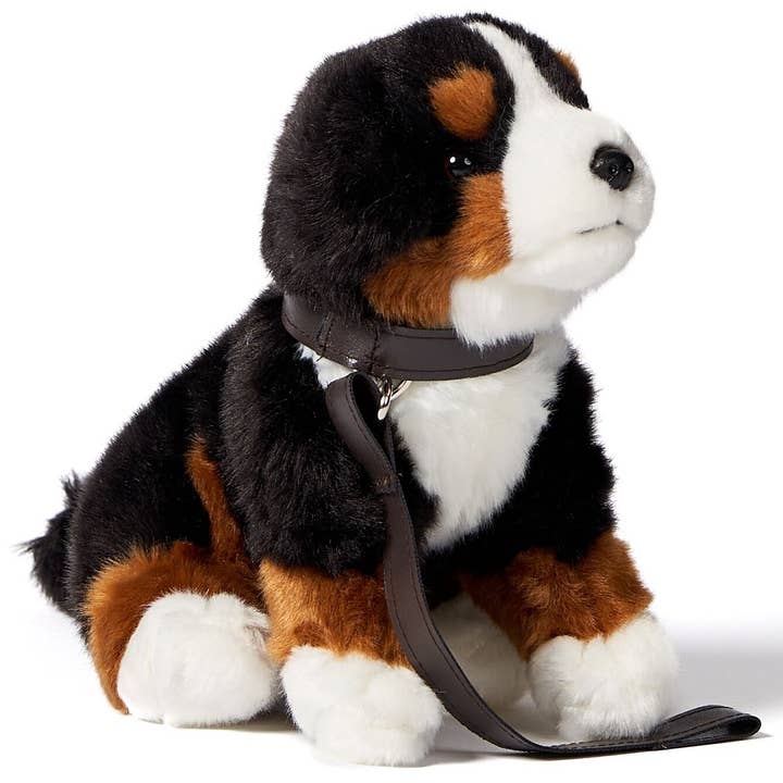 Uni Toys - Wholesale Stuffed/Plush Toy - Kids & Baby - Bernese mountain dog (with leash) with voice - cuddly/plush toy0