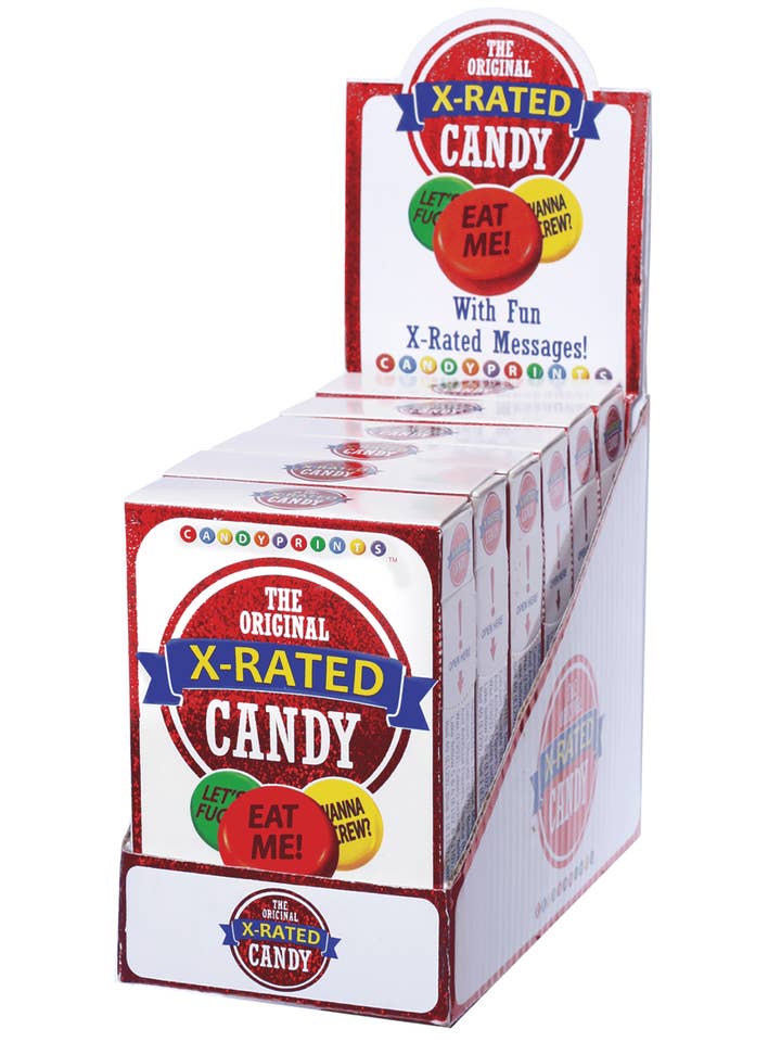 Original X-Rated Candy Display of 6 for wholesale by Little Genie Productions