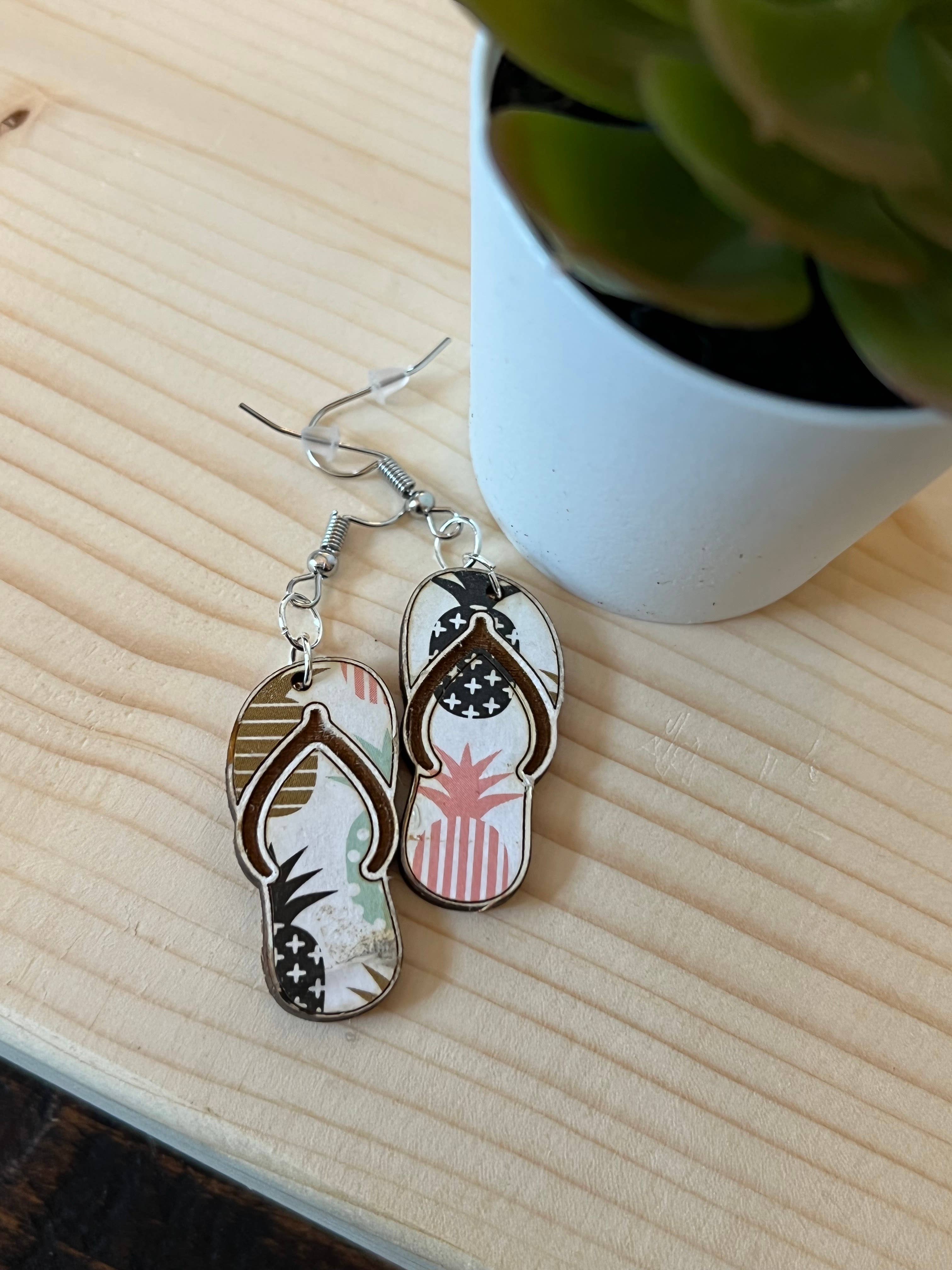 Suchfungoods - Wholesale Dangle Earrings - flip flop dangles1