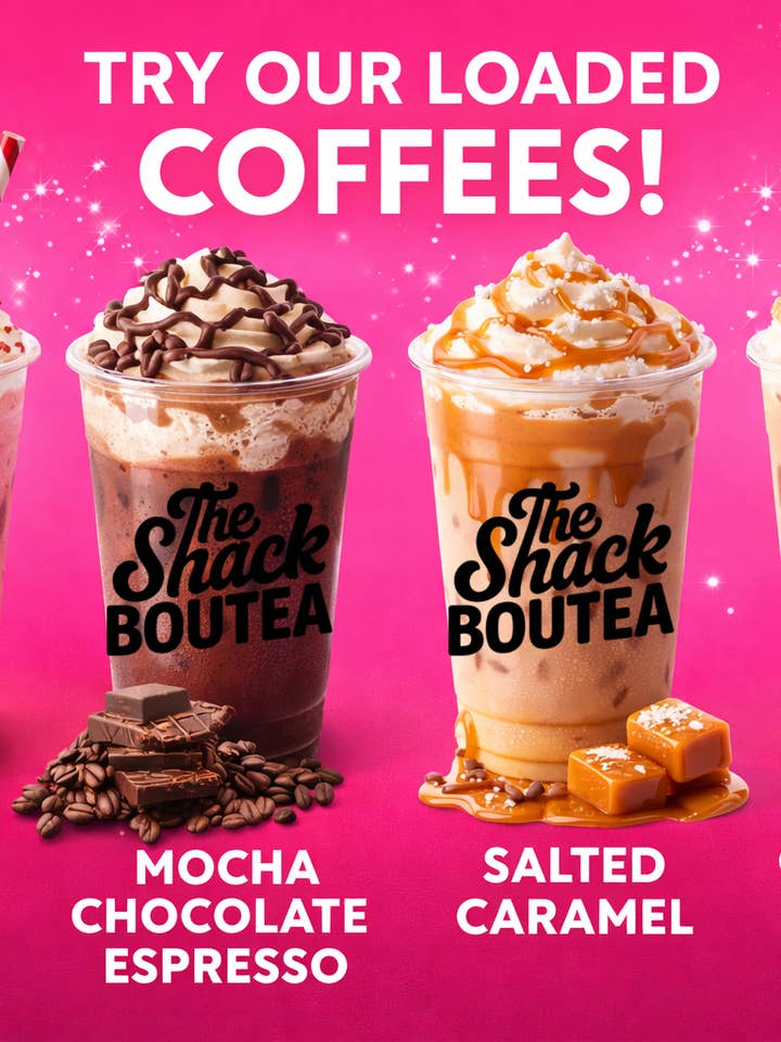 Café glacé chargé pour la vente par The Shack BouTEA