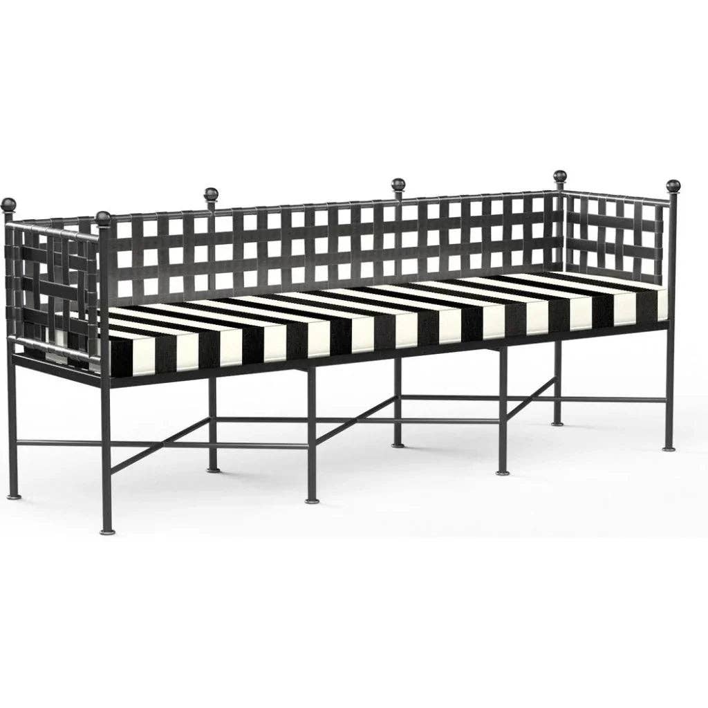 LOOMLAN – Großhandel Bänke – Provence Sunbrella Gartenbank für den Außenbereich10