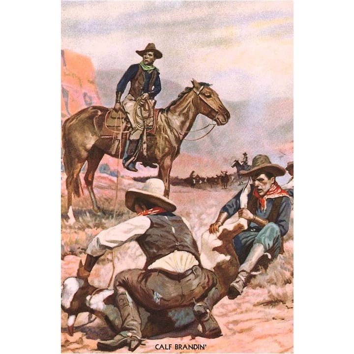 Found Image Press - Wholesale Sticker - Sticker CB-41 Calf Branding