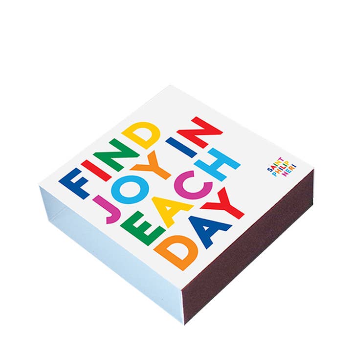 Quotable - Wholesale Matches - Matchboxes - X313 - Find Joy In Each Day (Saint Philip Neri)1