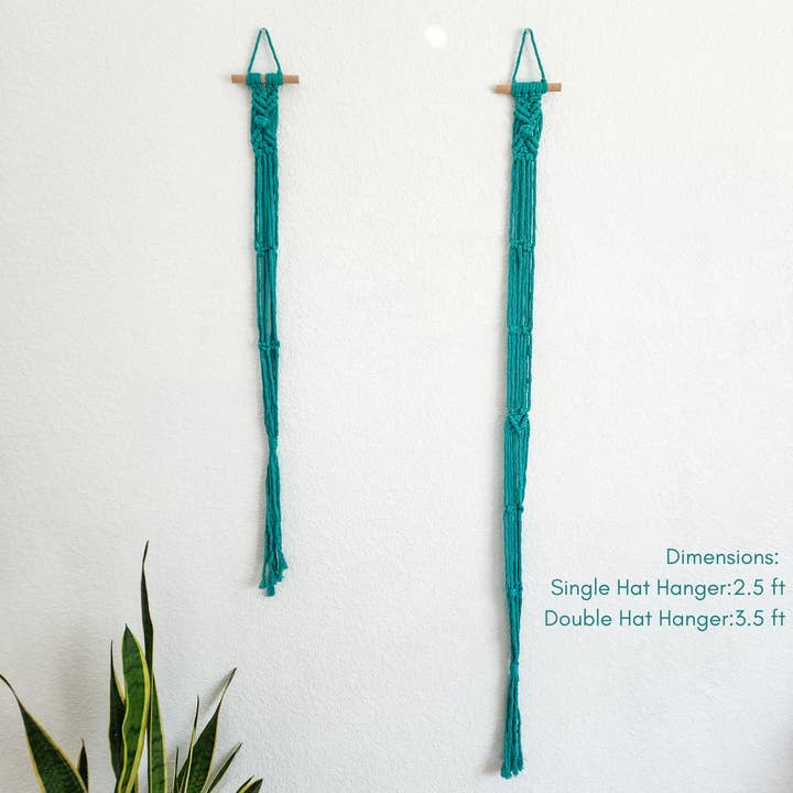 Handmade By Uruba - Wholesale Hat Rack - Macrame Hat Hanger, Wall Mounted Hat Display and Organizer9