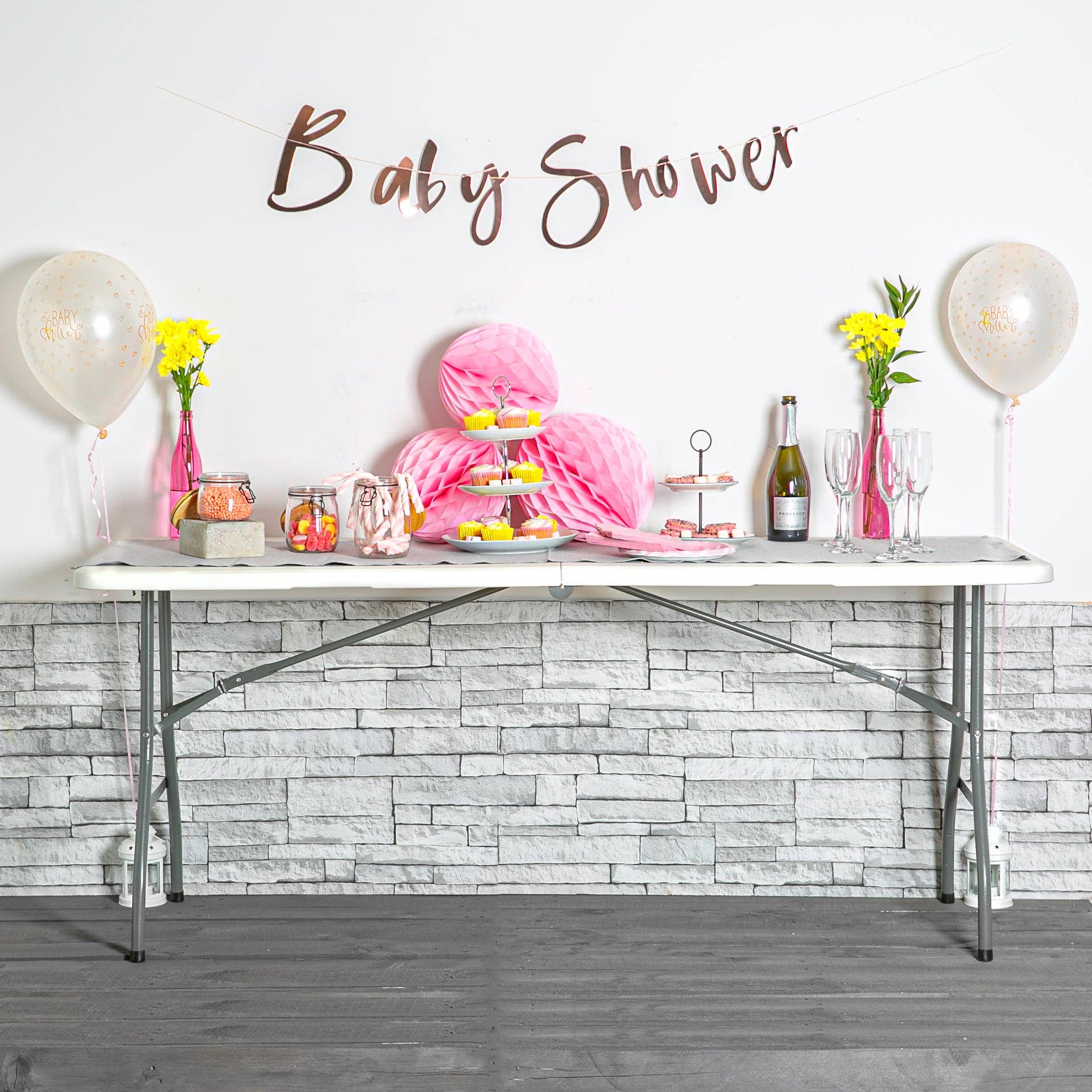 Rinkit Ltd - Wholesale Patiotafel - Harbour Housewares rechthoekige schraagklaptafel - 6"ft1