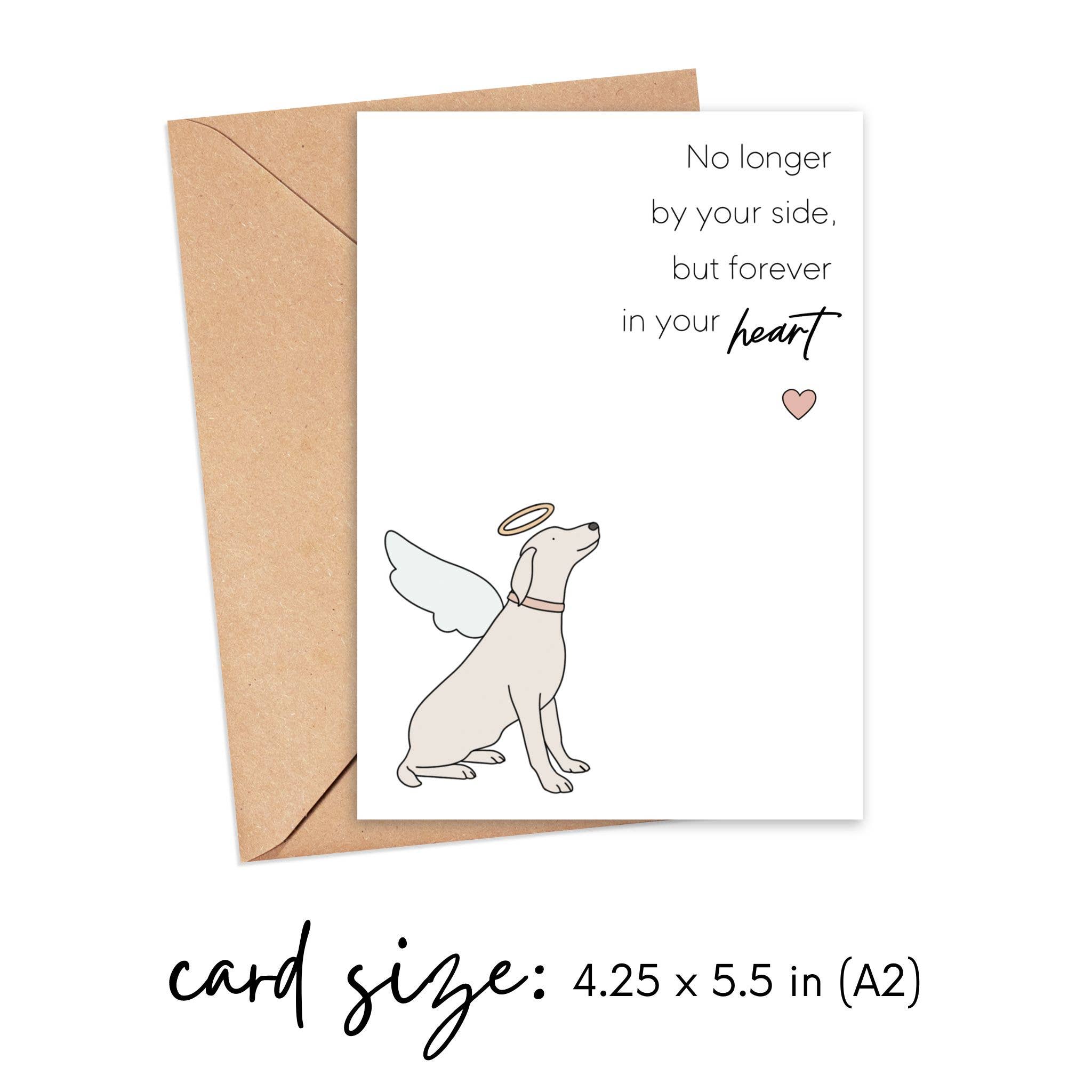 Simply Happy Paper - Wholesale Sympathy Card - Forever in Your Heart Dog Sympathy Card2