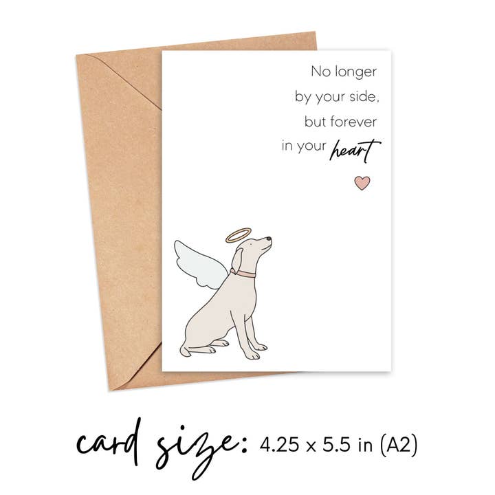 Simply Happy Paper - Wholesale Sympathy Card - Forever in Your Heart Dog Sympathy Card2