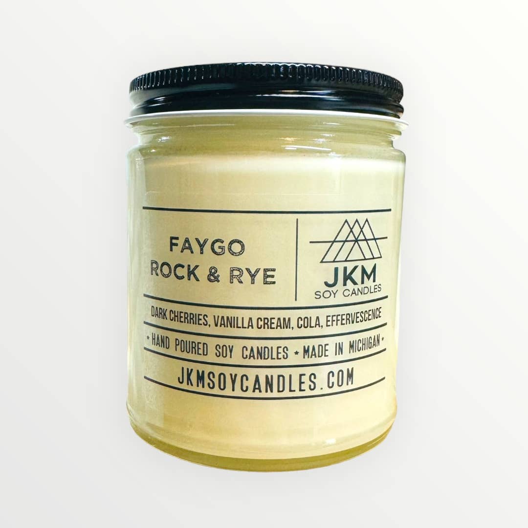JKM Soy Candles - Wholesale Jar/Filled Candle - Faygo Rock & Rye - Michigan Collection2