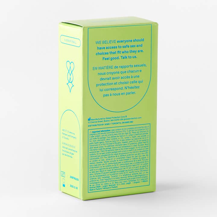 Jems - Wholesale Contraceptive/Condom - 12 Pack Body-Safe, Ultra-thin Condoms ✨