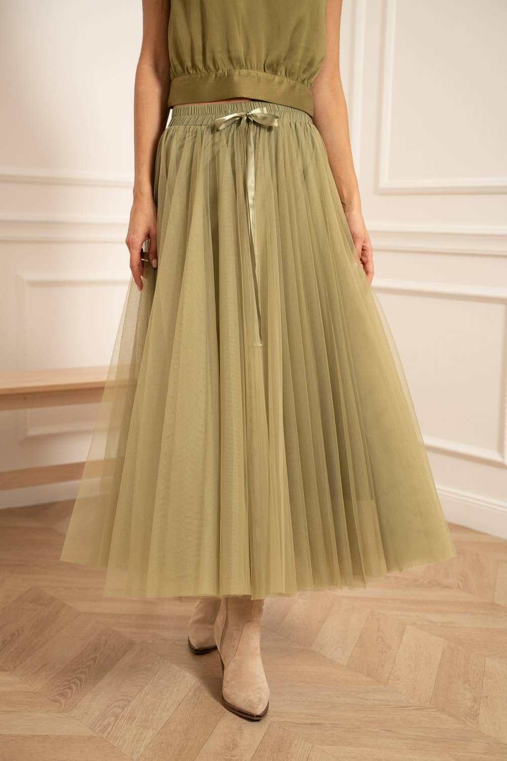 CHOKLATE PARIS – Großhandel Rock – Damen – Langer Rock Aria aus Tüll SS26 Farben - CK0807746