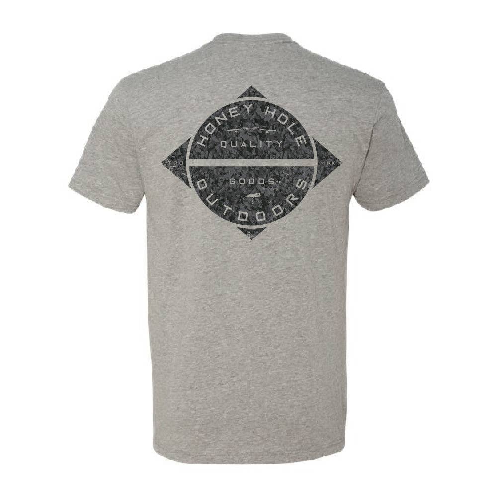 Honey Hole Outdoors - Wholesale Screen Printed T-Shirt - Men's - Short Sleeve - Boardwalk - Heather Grey0
