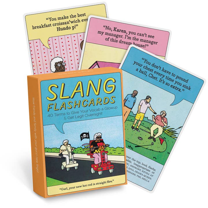 Knock Knock - Wholesale Card Game - Slang Flashcards Deck, 50 Cards (2021 Edition)