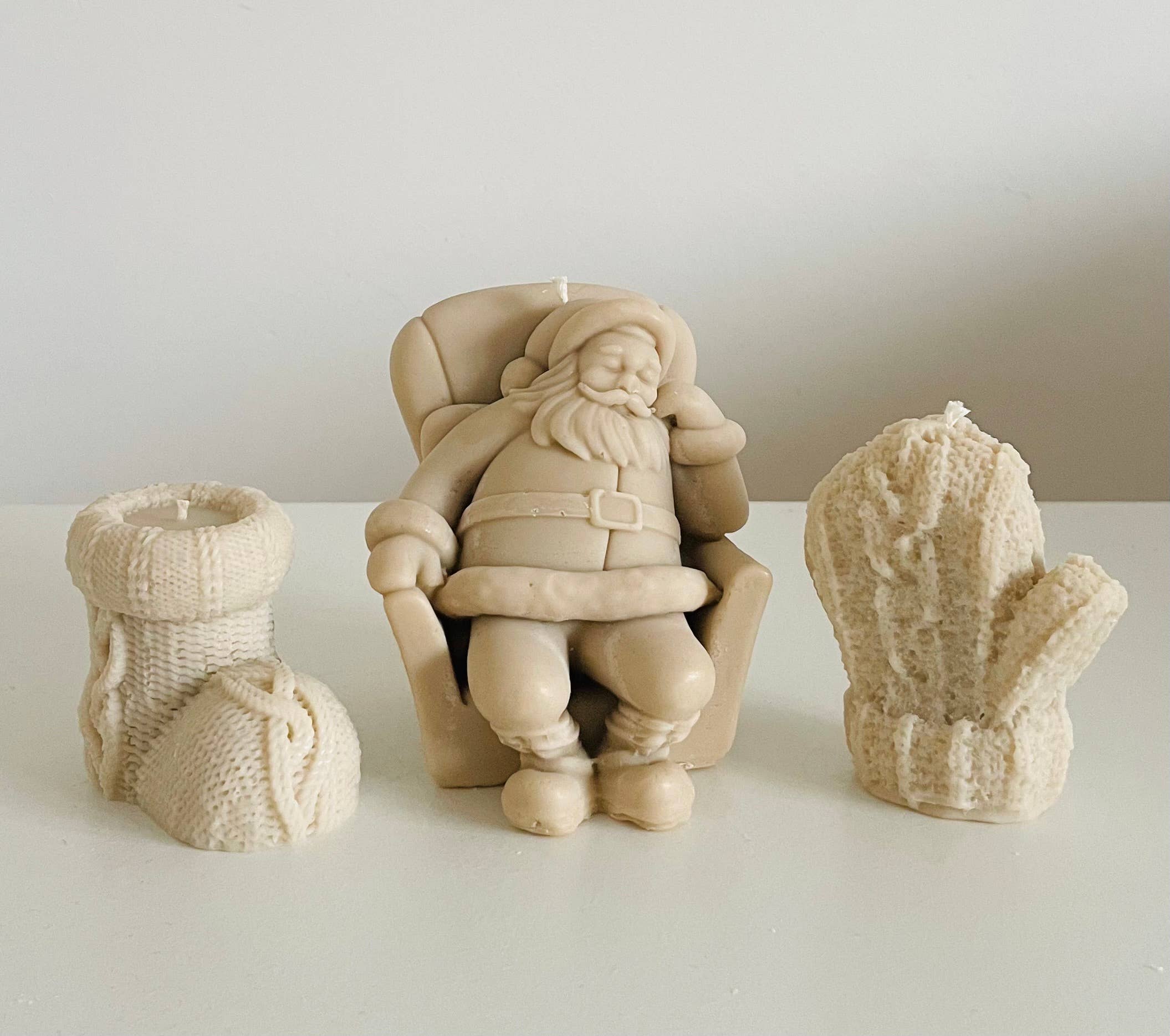 Sweet-Deco Creative - Wholesale Zuilkaars - Hand gegoten kaars kerstman0