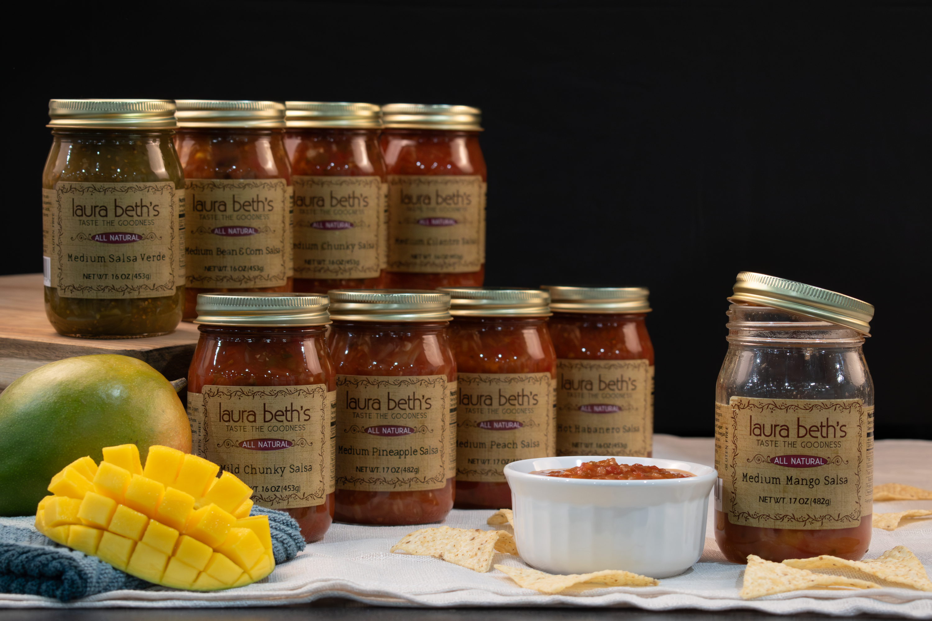 IOWA SMOKEHOUSE - Wholesale Salsa - Peach Medium (12/case)2