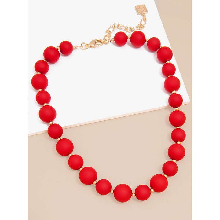 ZENZII Jewelry – Großhandel Perlenkette – Chunky Matte Perlen Halsband Halskette Schmuck