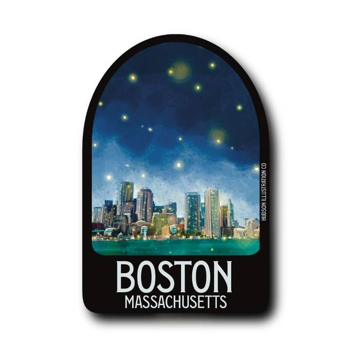 Boston Massachusetts Sticker/Magnet/Print/Postcard for wholesale by About Town Co