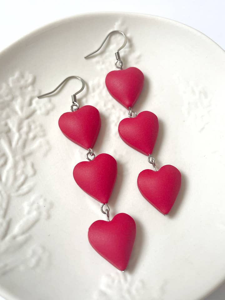 Girls in Love Trio Earrings for wholesale by Emily C Designs