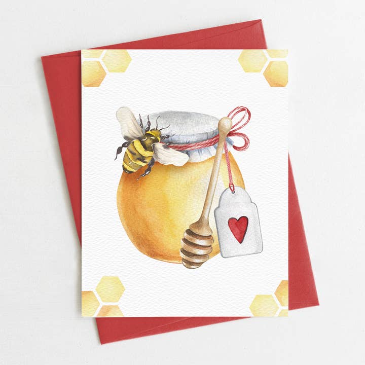Blue Thistle - Wholesale Valentine's Day Card - Bumble Bee Cards, Honey Bee, Love Card, Valentine's Day